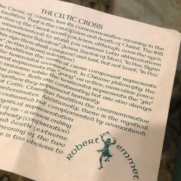 Solid Brass Cross From Ireland - Picture 5 of 5